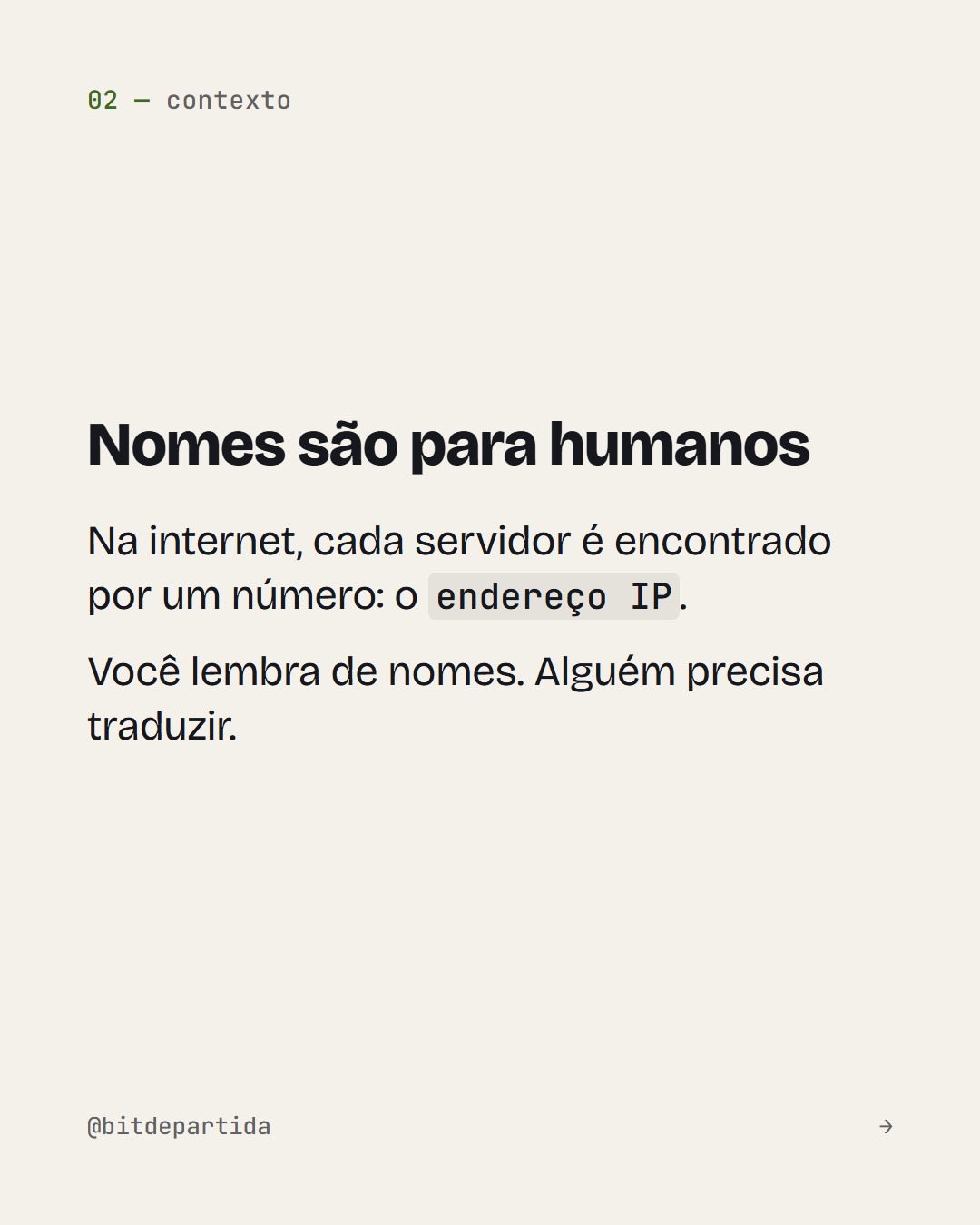 Carrossel sobre DNS, slide 2 de 8