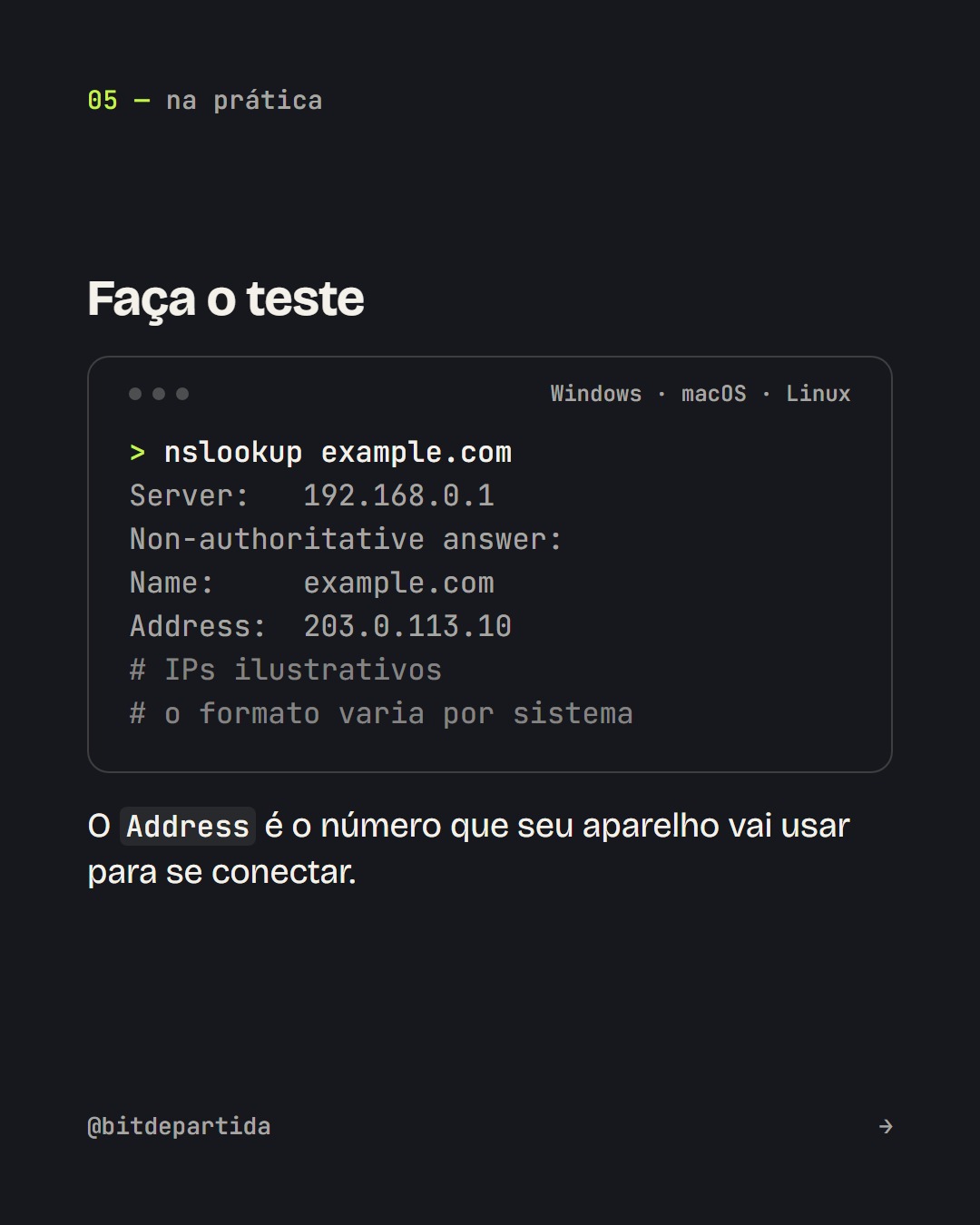 Carrossel sobre DNS, slide 5 de 8