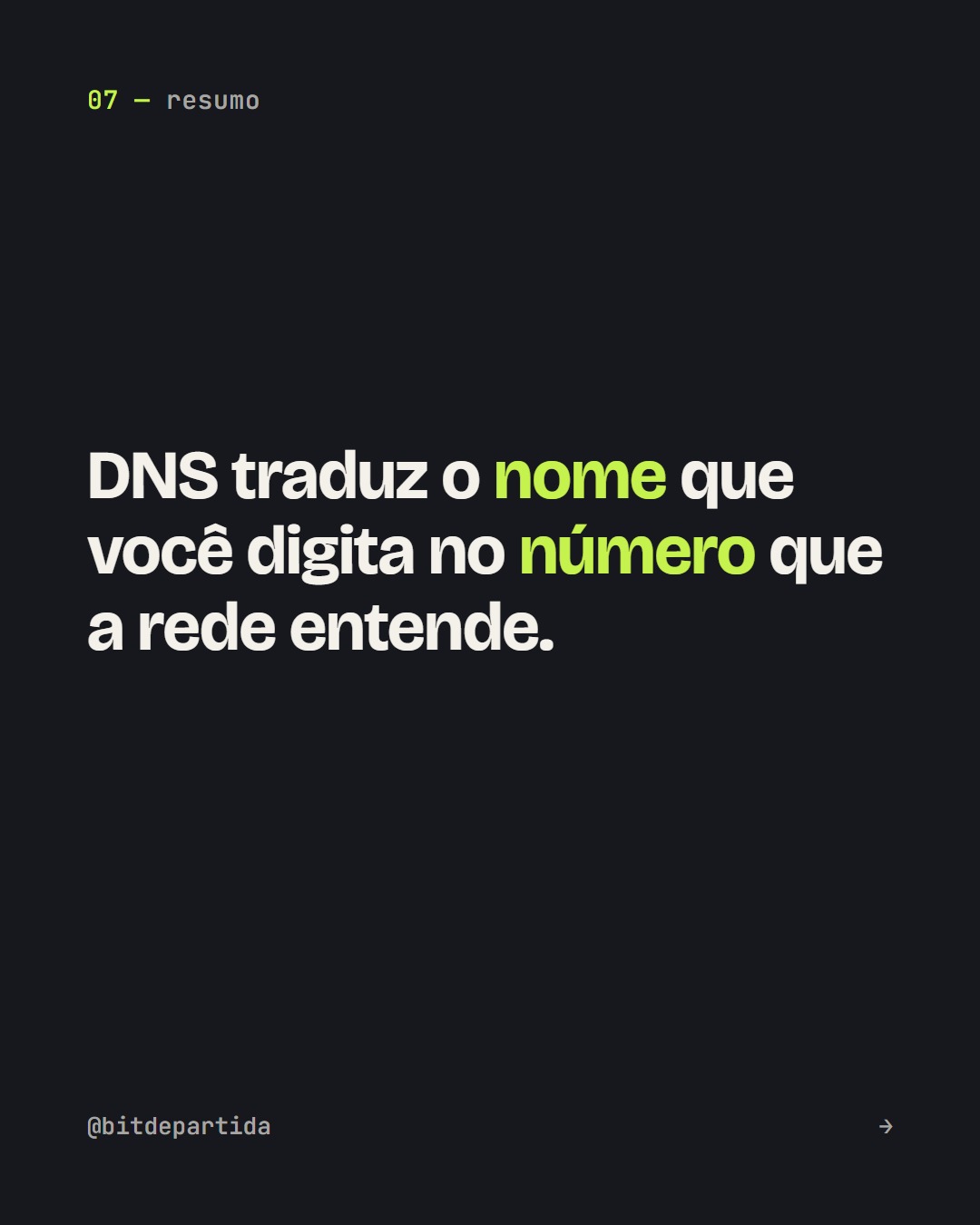 Carrossel sobre DNS, slide 7 de 8